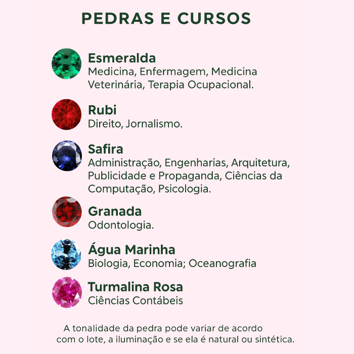 Anel de Formatura em Ouro 18K Oval – Personalizável com a Pedra do Seu Curso