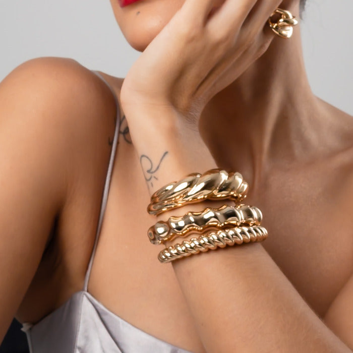 Bracelete Concha Dourada Bold